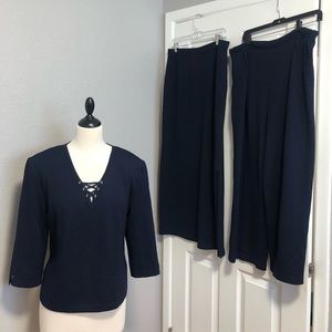 St. John Collection Navy 3-Piece Set